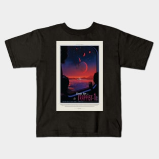 Trappist 1e, Travel Poster Kids T-Shirt